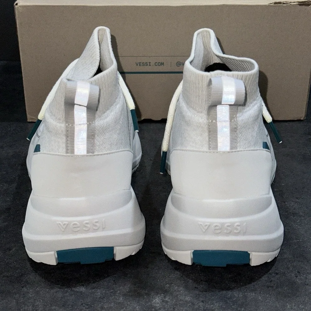 Vessi Cloudburst High Top Womens Size 9 Waterproof Sneakers Hiking Frost White - Picture 4 of 11